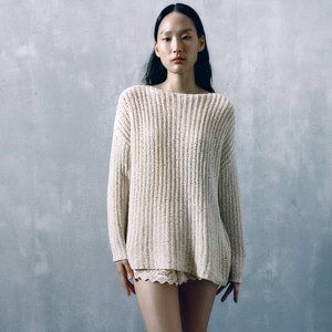 Zara interwoven knit sweater (brand new w/tag)
